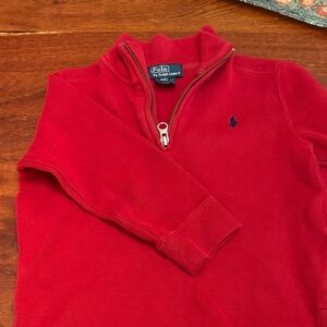 Polo by Ralph Lauren Kids Red Half-Zip Sweater